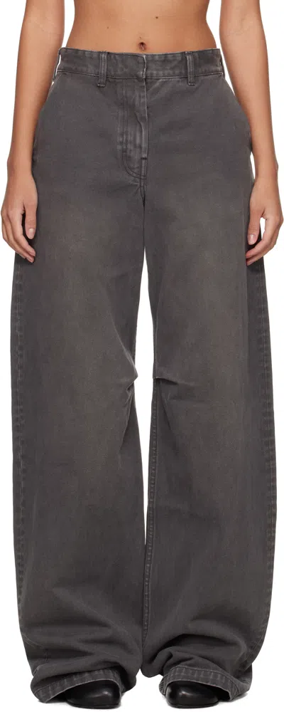 Entire Studios Gray Dem Jeans In Stonelight
