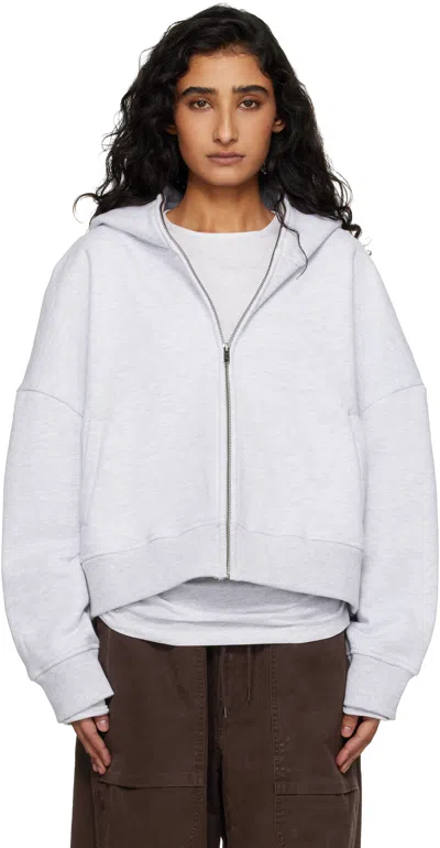 Entire Studios Gray Eternal Zip Hoodie In Multi