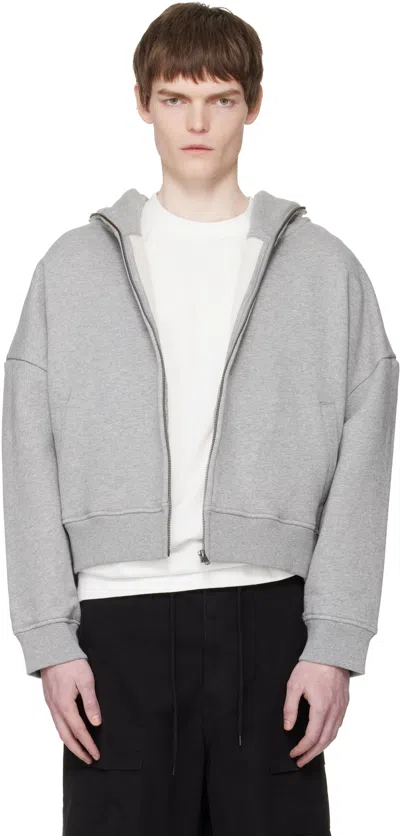 Entire Studios Gray Eternal Zip Hoodie