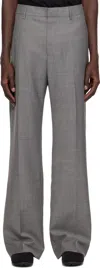 Entire Studios Gray Father Suiting Trousers In Ash
