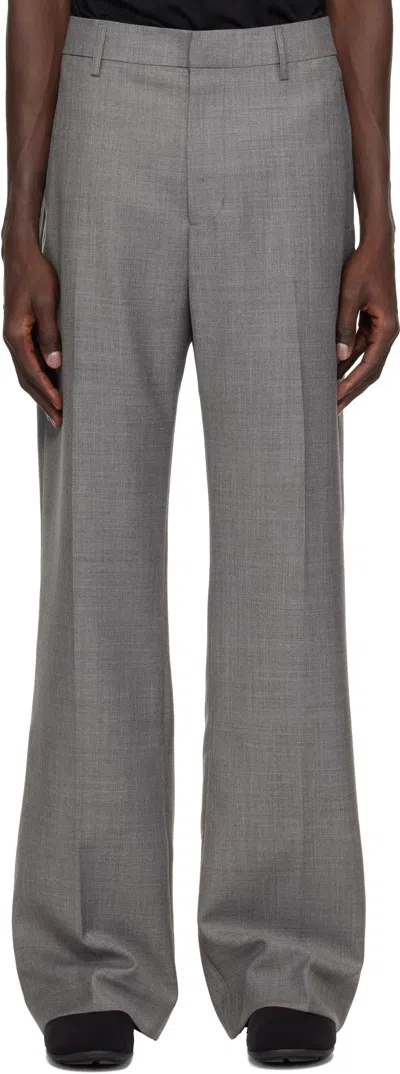 Entire Studios Gray Father Suiting Trousers In Ash