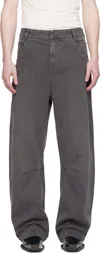 Entire Studios Gray Gem Jeans In Stonelight