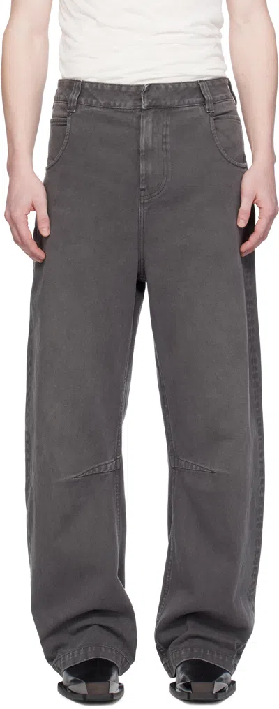 Entire Studios Gray Gem Jeans In Stonelight