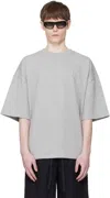 Entire Studios Gray Heavy Boxy T-shirt In Gray