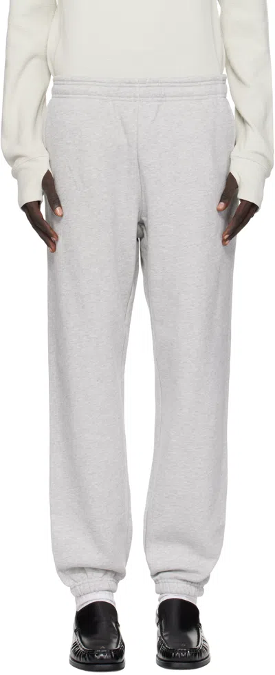 Entire Studios Gray Heavy Sweatpants In Silver