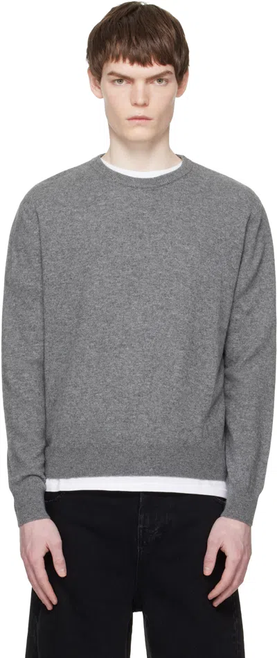 Entire Studios Gray Knit Crewneck Sweater In Multi