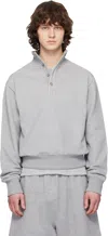 Entire Studios Gray Port Pullover Sweatshirt In Gray