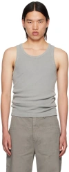 ENTIRE STUDIOS GRAY RIB TANK TOP