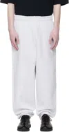 Entire Studios Gray Standard Sweatpants In White