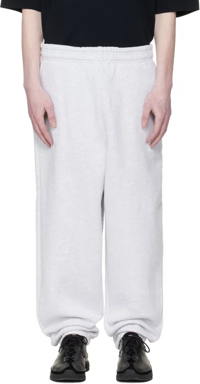 Entire Studios Gray Standard Sweatpants In White