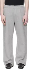 Entire Studios Unisex Waist Pockets Pants With Warm Interior And Drawstring Waistband In Gray