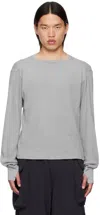 ENTIRE STUDIOS GRAY THERMAL LONG SLEEVE T-SHIRT