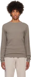 ENTIRE STUDIOS GRAY THERMAL LONG SLEEVE T-SHIRT