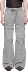 Entire Studios Gray Utility Cargo Pants In Rhino