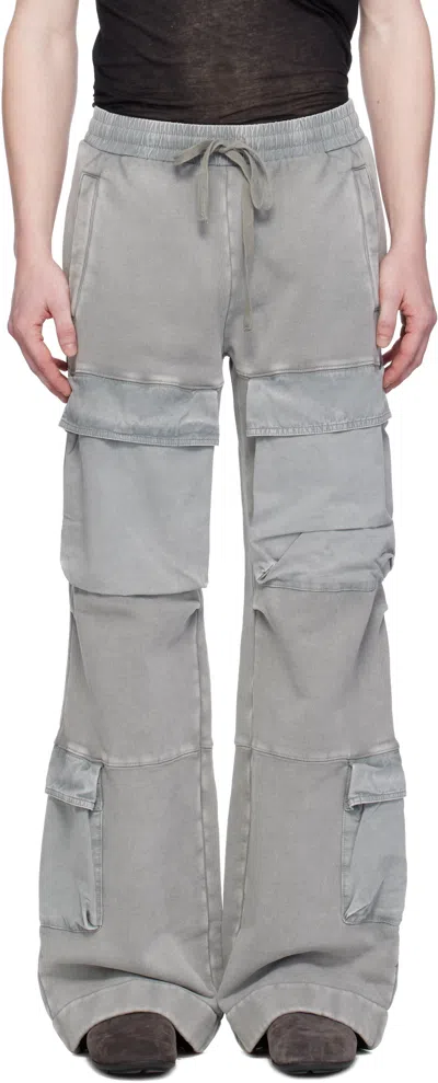 Entire Studios Gray Utility Cargo Pants In Rhino