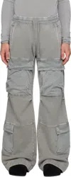 Entire Studios Gray Utility Cargo Pants In Rhino