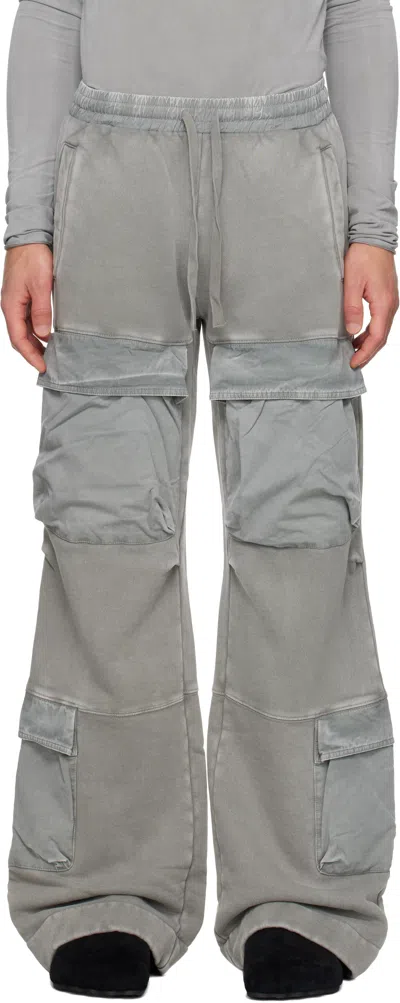 Entire Studios Gray Utility Cargo Pants In Rhino