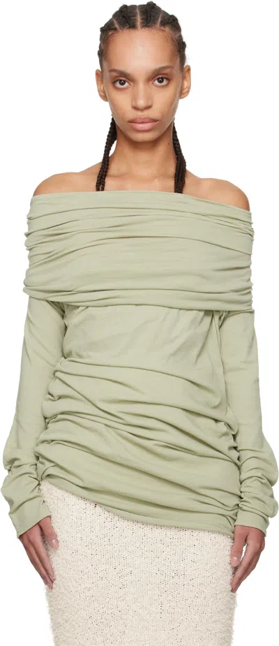 Entire Studios Green Bound Top In Grove