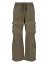 Entire Studios Green Cotton Cargo Sweatpants With Drawstring Closure In Green