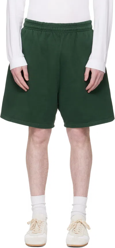 ENTIRE STUDIOS GREEN STANDARD SWEAT SHORTS