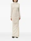Entire Studios Gres Draped Dress In Neutral