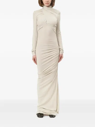 Entire Studios Gres Draped Dress In Neutral