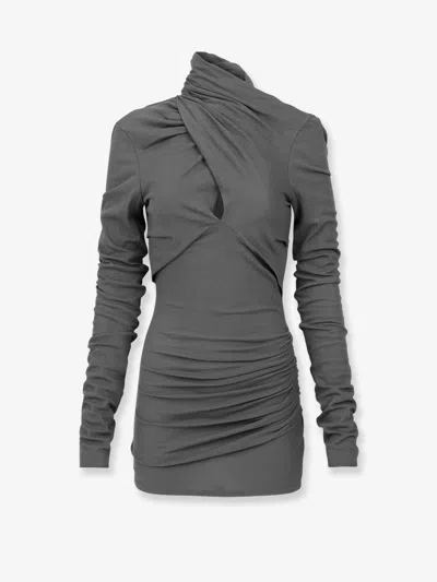 Entire Studios Grés Stretch Cotton Top In Gray