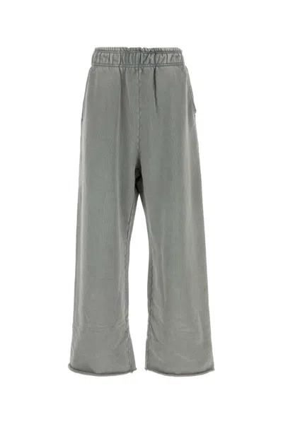 Entire Studios Grey Cotton Joggers In Rhino