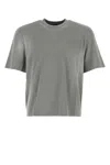 Entire Studios Oversized Cotton T-shirt Raw Edge Hem In Grey