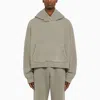 ENTIRE STUDIOS GREY HOODIE IN ORGANIC COTTON