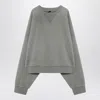 Entire Studios Grey Cotton Oversize Sweatshirt In Gray