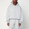 Entire Studios Grey Zip Cotton Sweatshirt
