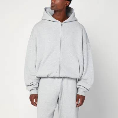 Entire Studios Grey Zip Cotton Sweatshirt Men In Gray
