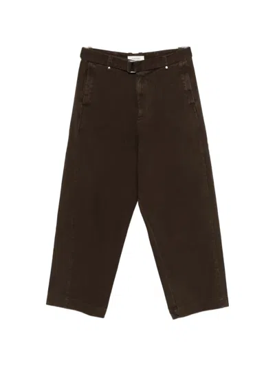 Entire Studios Gully Belt Trousers In Brown