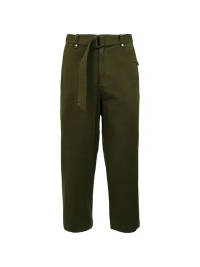 Entire Studios Gully Belted Trousers In Green