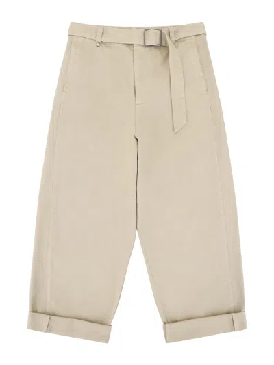 Entire Studios Gully Belted Wide-leg Trousers In Neutral