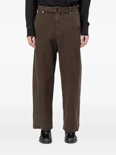 Entire Studios Gully Straight-leg Jeans In Brown