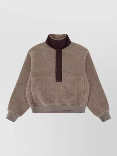 Entire Studios Half-zip Fleece Sweatshirt In Multi