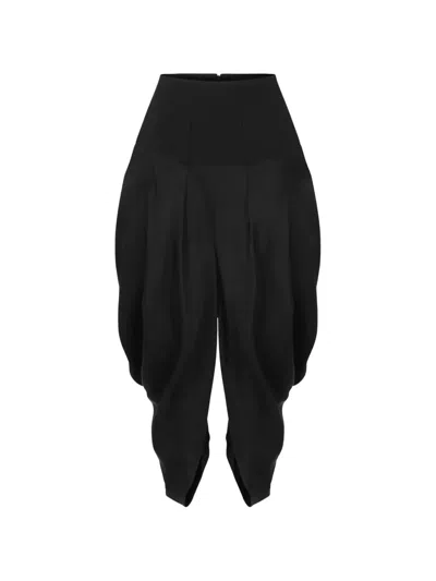 Entire Studios Hatten Pleated Trousers In Black