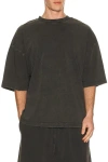 Entire Studios Oversized Crew Neck T-shirt In Black