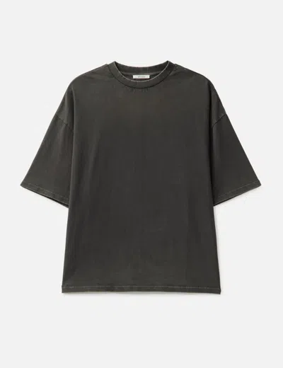 ENTIRE STUDIOS HEAVY BOXY TEE  WASHED BLACK