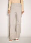 Entire Studios Cotton Flared Trousers In Neutral