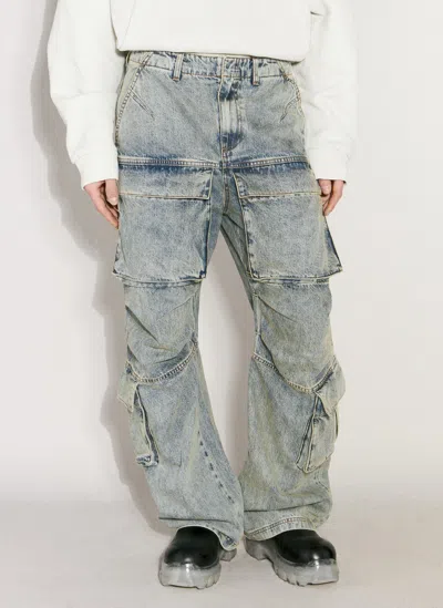 Entire Studios Heavy Cargo Jeans In Grey