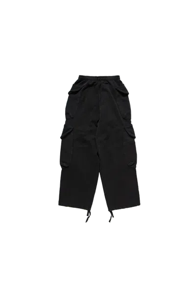 ENTIRE STUDIOS ENTIRE STUDIOS HEAVY CARGO SWEATPANTS WASHED BLACK