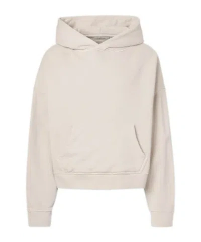 Entire Studios Heavy Cotton Fleece Hoodie In Neutral
