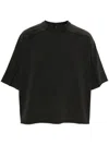 Entire Studios Boxy Silhouette Cotton T-shirt In Wb Washedblack