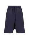 Entire Studios Heavy Drop Track Shorts In Blue