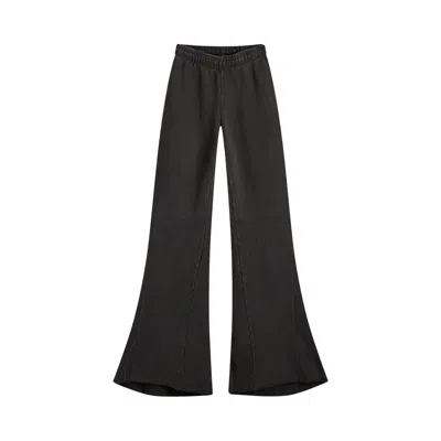 Pre-owned Entire Studios Heavy Flare Pants 'washed Black' | Women's Size S