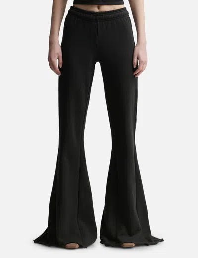 Entire Studios Heavy Flare Sweatpants In Black