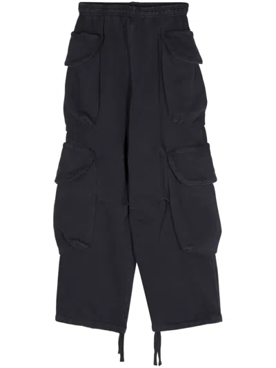 Entire Studios Heavy Gocar Mid-rise Cargo Trousers In Black